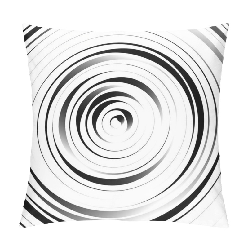 Personality  Radial Concentric Circles Background Pillow Covers