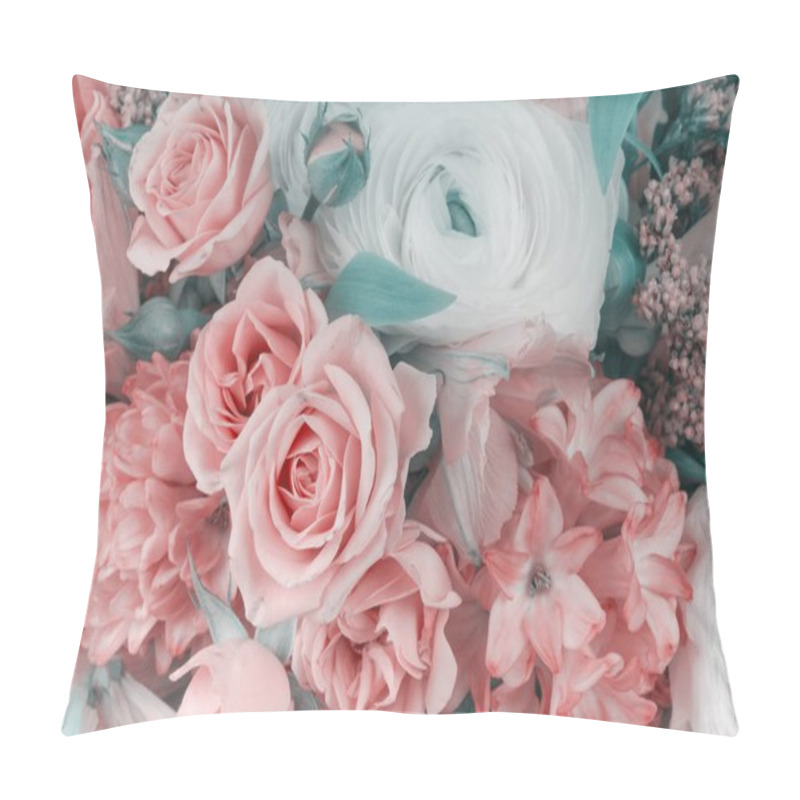 Personality  Amazing Flower Bouquet Arrangement Close Up Pillow Covers