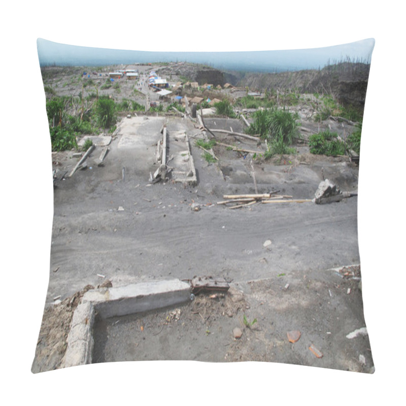 Personality  Devastation After Volcano Eruption Pillow Covers