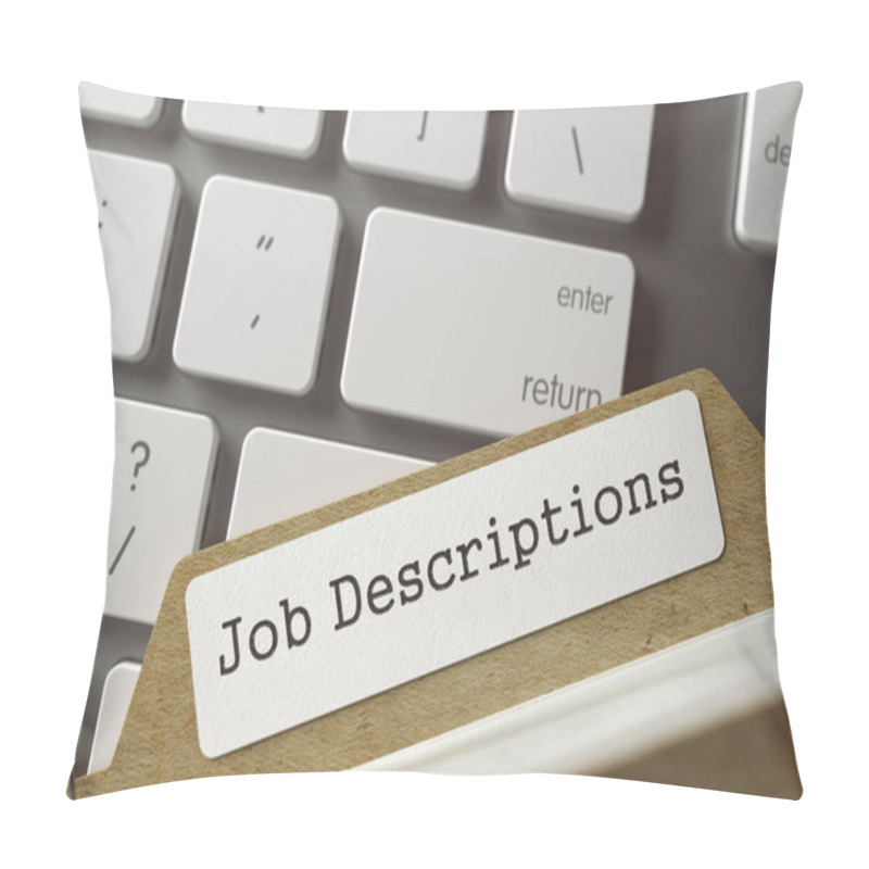 Personality  Folder Index Job Descriptions. 3D. Pillow Covers