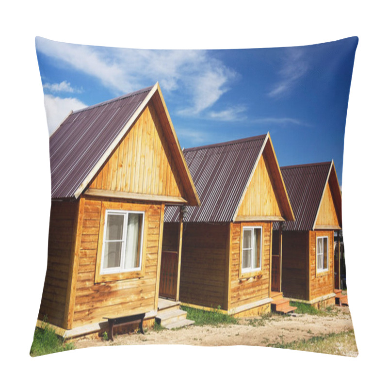 Personality  Architecture Of The Siberian Village Olkhon Island, Baikal Lake Pillow Covers