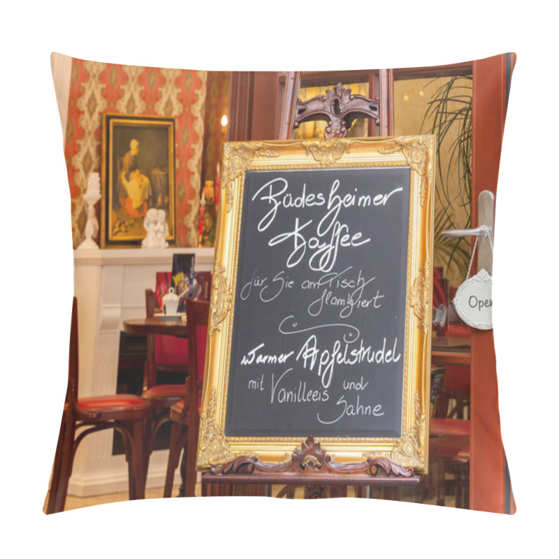 Personality  Cafe In Heidelberg Pillow Covers