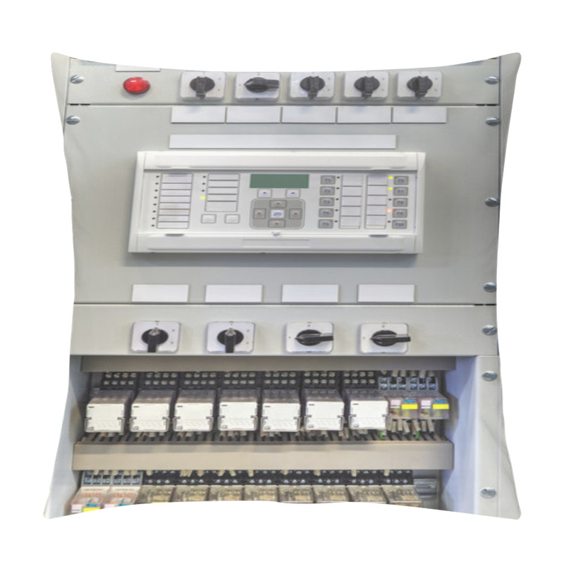 Personality  Electrical Control Panel With Electronic Devices In Electrical Substation Pillow Covers