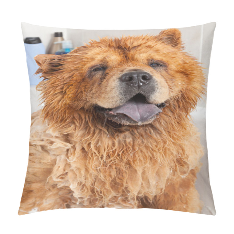 Personality  Bathroom To A Dog Chow Chow Pillow Covers