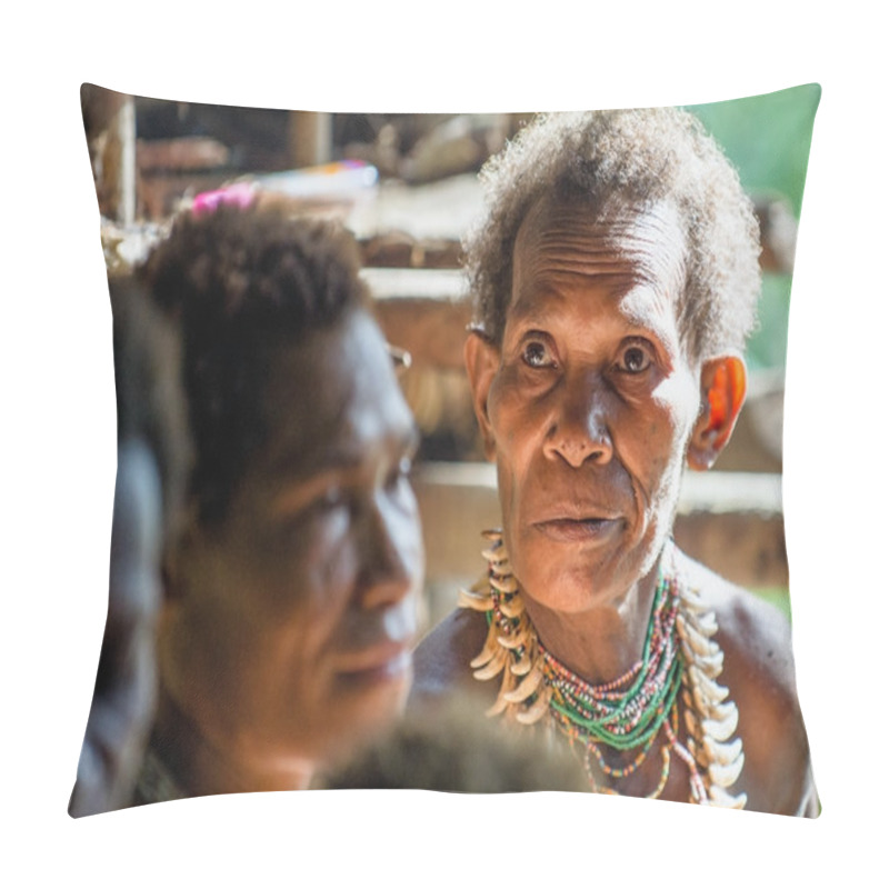 Personality  Papuan Woman From A Korowai Tribe Pillow Covers