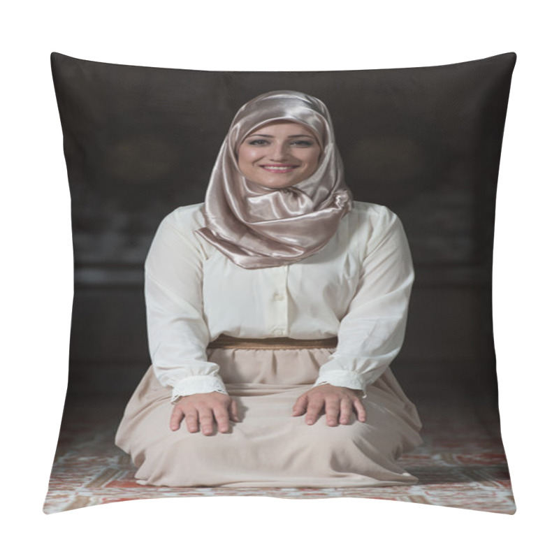 Personality  Portrait Of Young Muslim Woman Pillow Covers