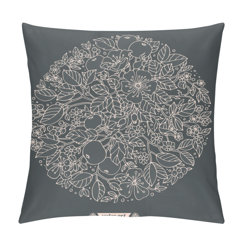 Personality  Rounded Floral Pattern  Pillow Covers