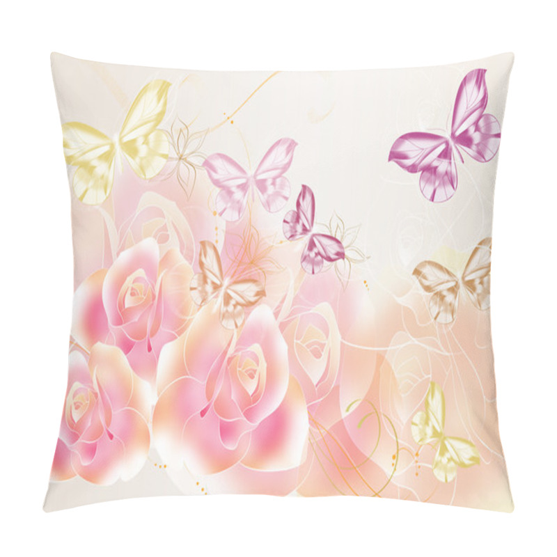 Personality  Pretty Soft Roses Design Pillow Covers