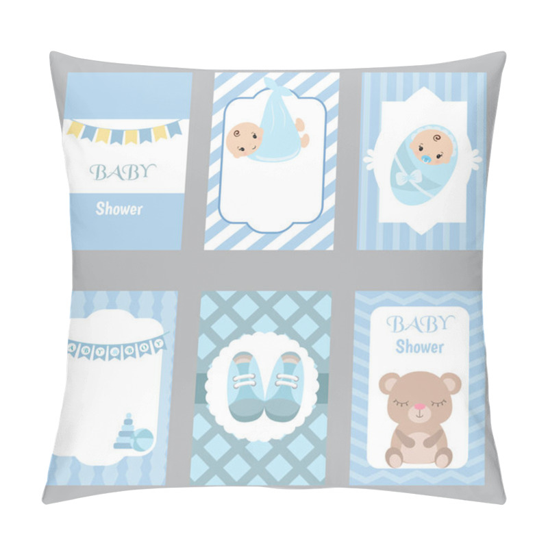 Personality  Collection Of Cute Baby Boy Card Pillow Covers