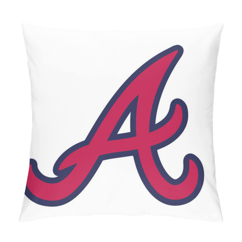 Personality  Logo Of Baseball Team Atlanta.  Pillow Covers