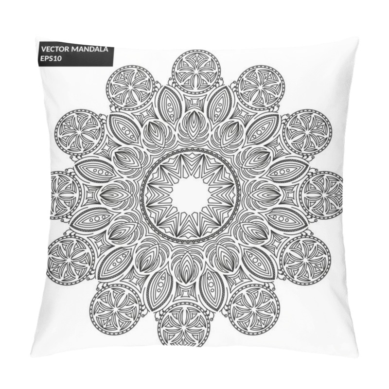 Personality  Mandala, Vector Mandala, Floral Mandala Pillow Covers