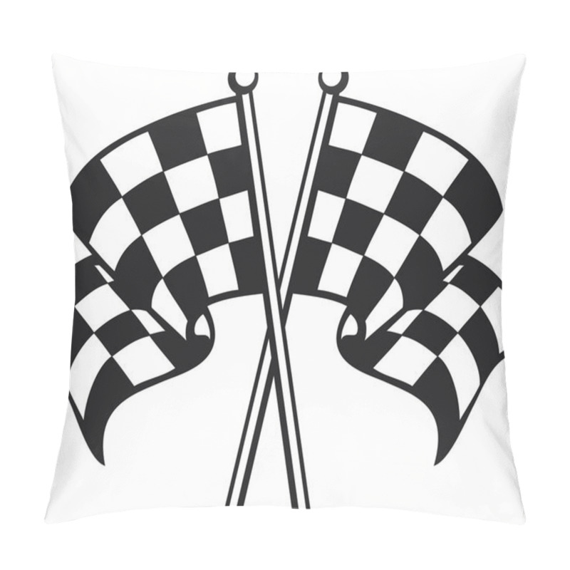 Personality  Race Flag Pillow Covers