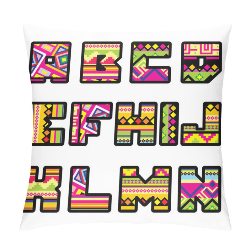 Personality  Mexican Alphabet (part 1) Pillow Covers