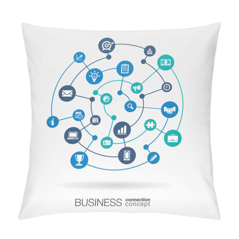 Personality  Business Connection Concept Pillow Covers