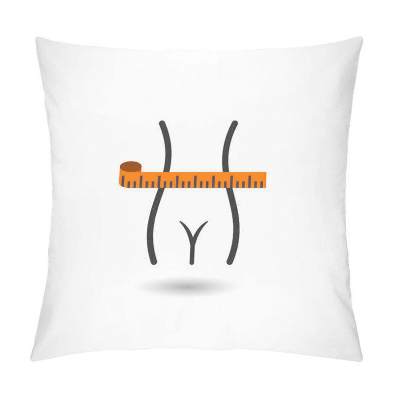 Personality  Measuring Tape Icon Pillow Covers