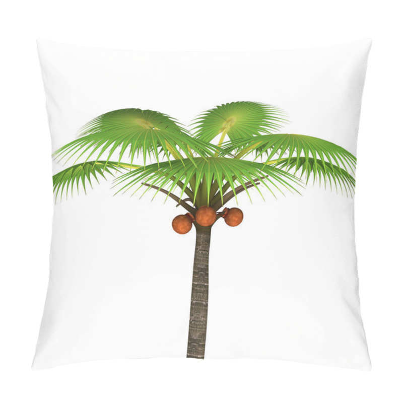 Personality  Palm Tree With Coconuts Pillow Covers