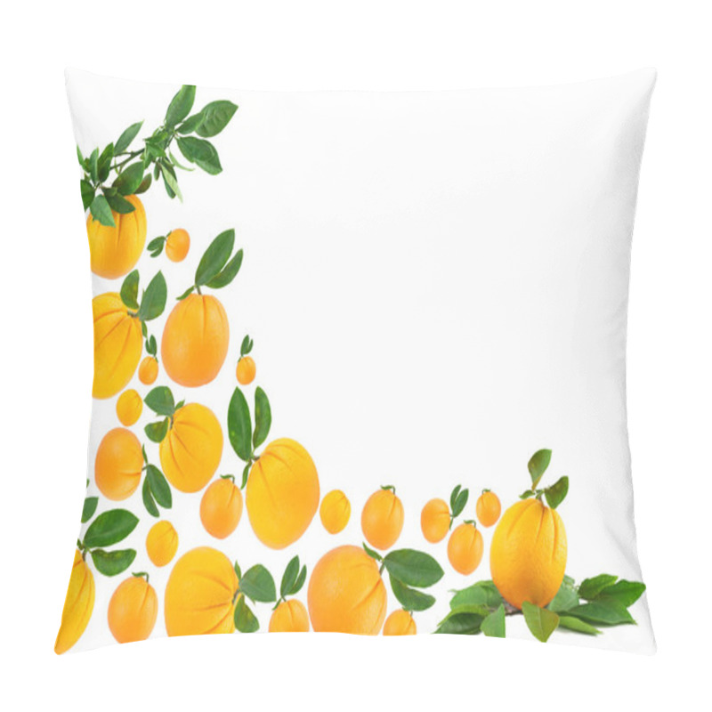 Personality  Oranges Making A Border Pillow Covers