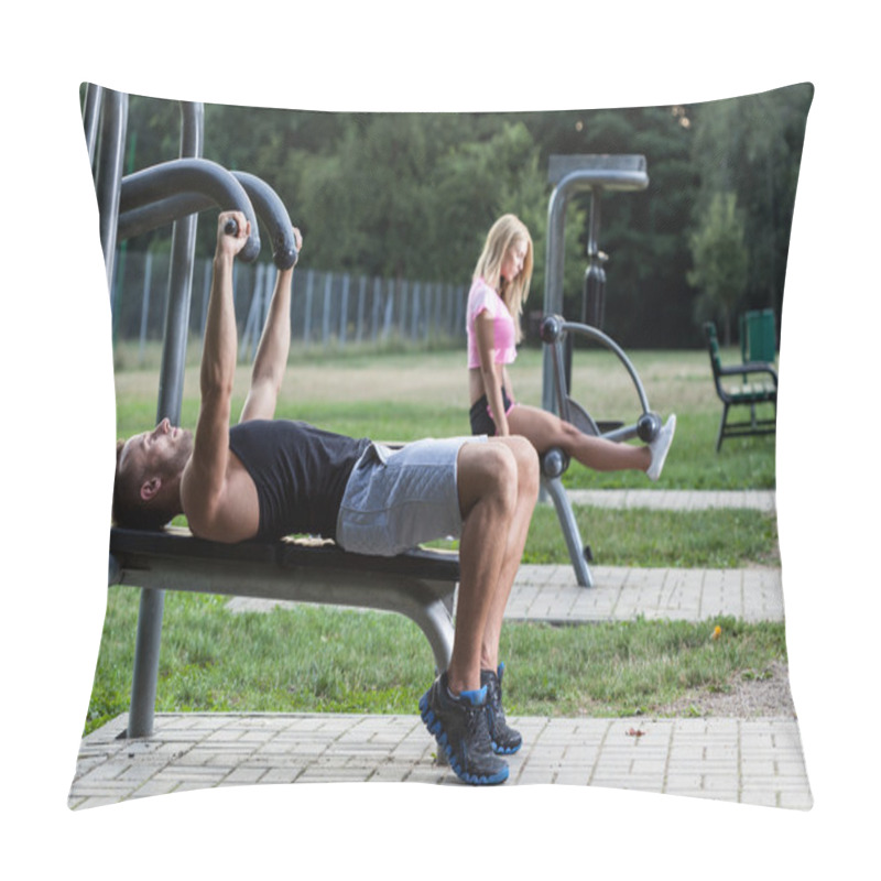 Personality  People Training On Gym Pillow Covers