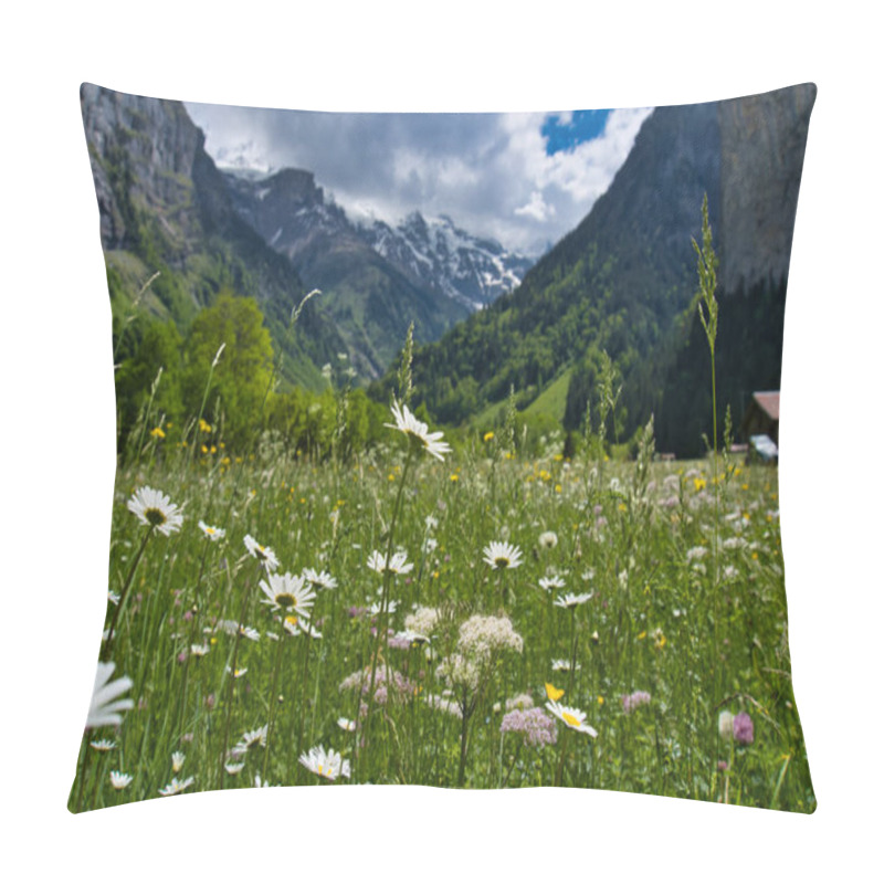 Personality  Majestic Landscape At Lauterbrunnen Valley, Switzerland Pillow Covers