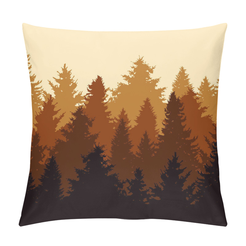 Personality  Fir Trees Seamless Pattern Pillow Covers