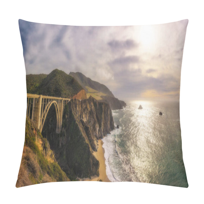 Personality  Bixby Bridge And Pacific Coast Highway Pillow Covers