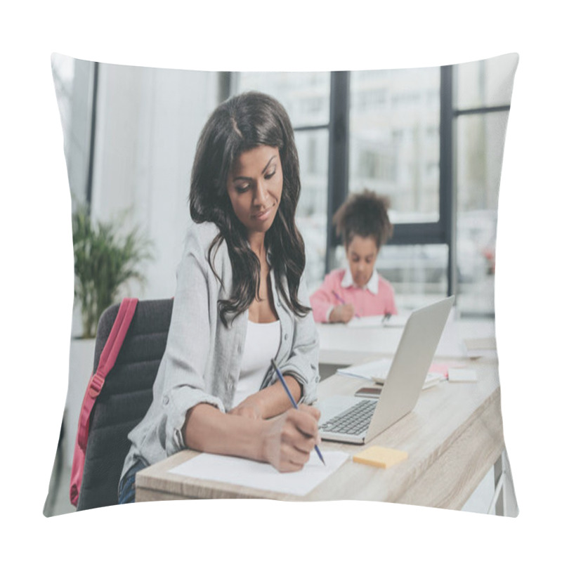 Personality  Businesswoman Working On Project Pillow Covers