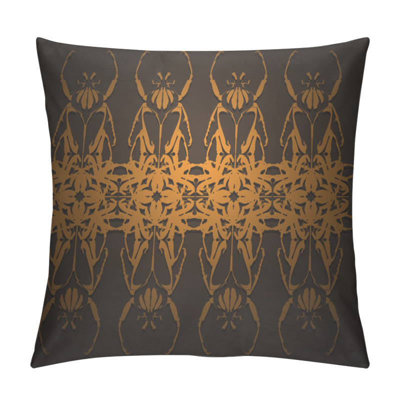 Personality  Wallpapers With Symmetric Ornamen Pillow Covers