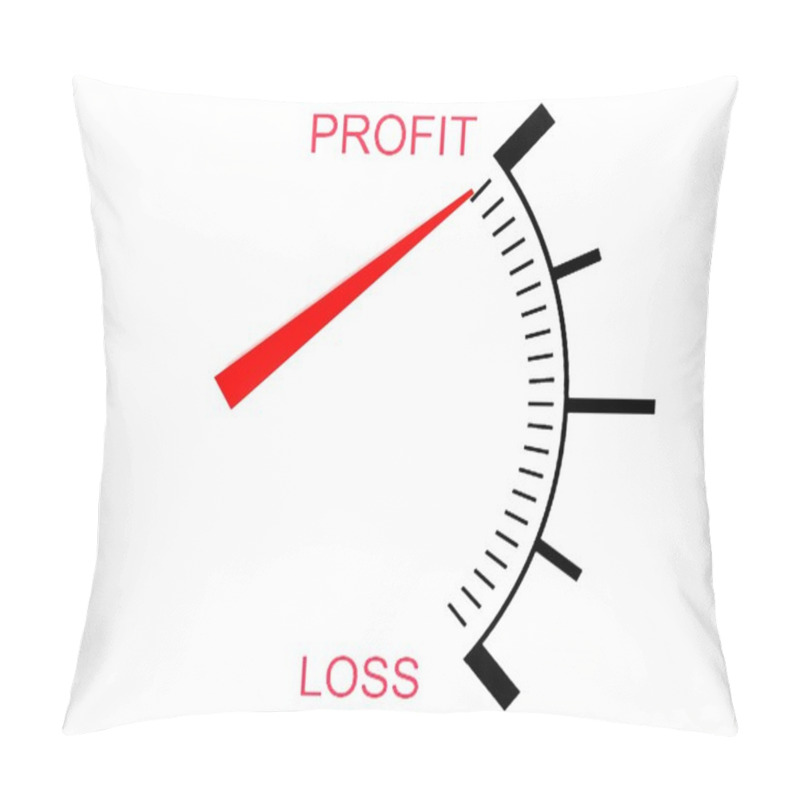 Personality  3d Loss And Profit Gauge Pillow Covers