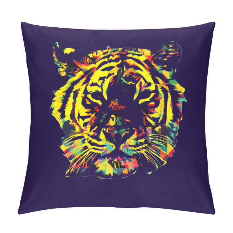 Personality  Tiger Art Illustration Old Drawing Pillow Covers