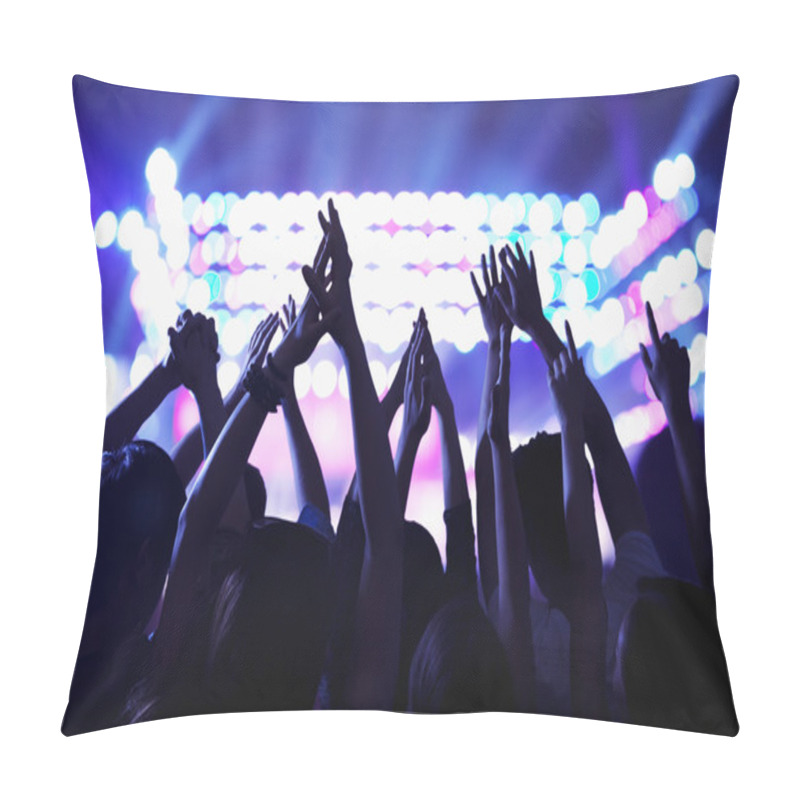 Personality  Audience Watching A Rock Show Pillow Covers