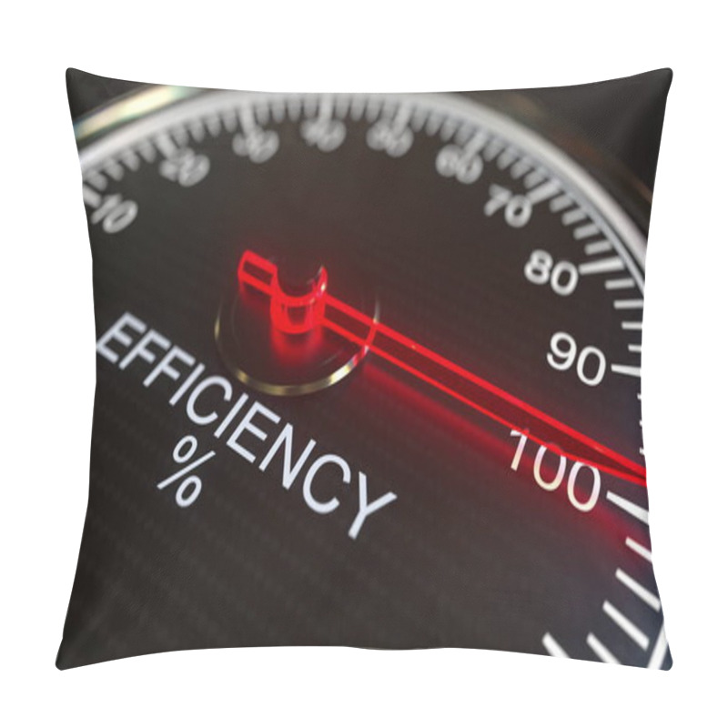 Personality  Efficiency Meter Or Indicator. 3D Rendering Pillow Covers