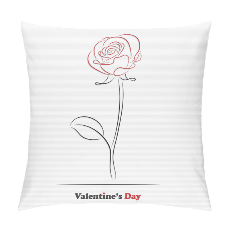 Personality  Abstract Rose Pillow Covers