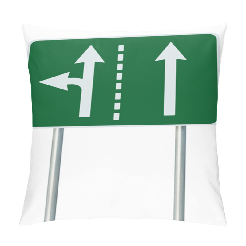 Personality  Appropriate Traffic Lanes At Crossroads Junction, Left Turn Exit Pillow Covers