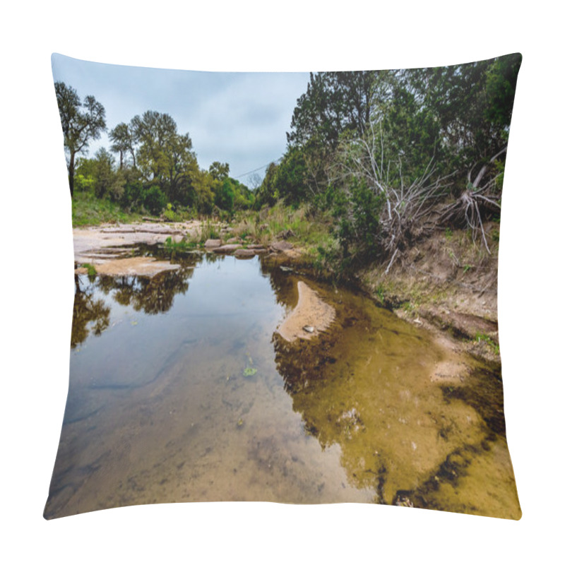 Personality  Rocky Texas Creek. Pillow Covers