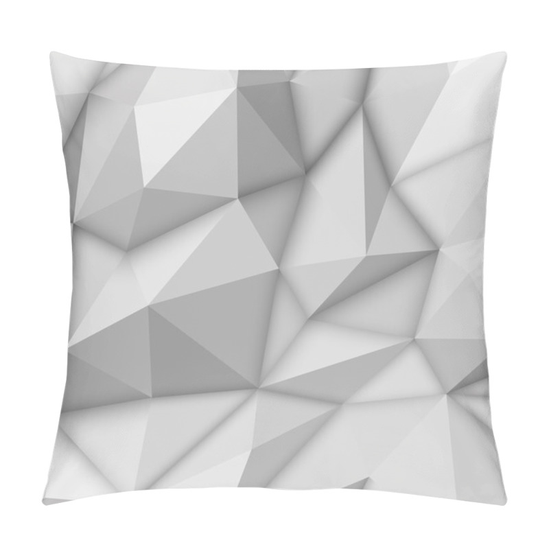 Personality  White Abstract Polygonal Background Pillow Covers