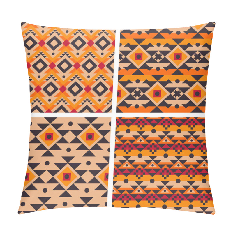 Personality  Tribal Seamless Patterns Pillow Covers