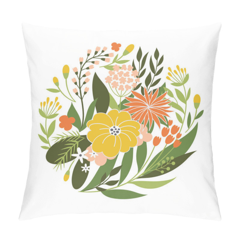 Personality  Beautiful  Floral Illustration Pillow Covers