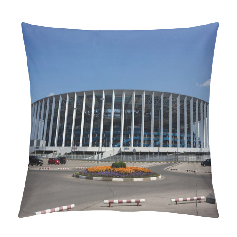 Personality  Nizhny Novgorod, Russia  Jule 18, 2021: One Of  Cities Of  World Cup 2018. A Stadium For 45 Thousand Spectators Was Erected Here For This Even Pillow Covers