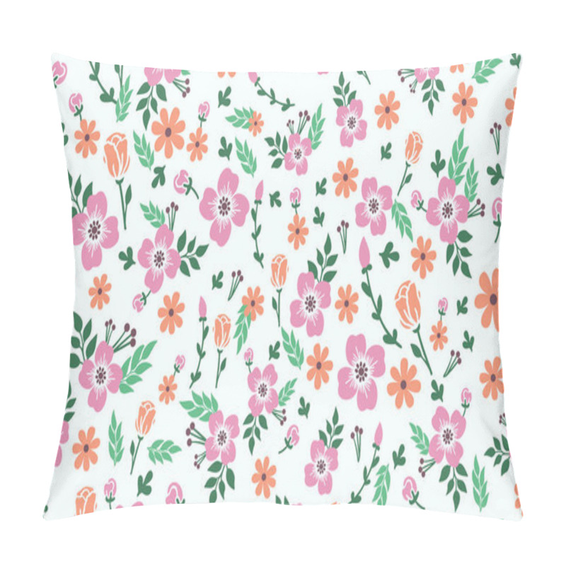 Personality  Seamless Floral Pattern Background For Spring, With Leaf And Flower Drawing. Collection Pillow Covers