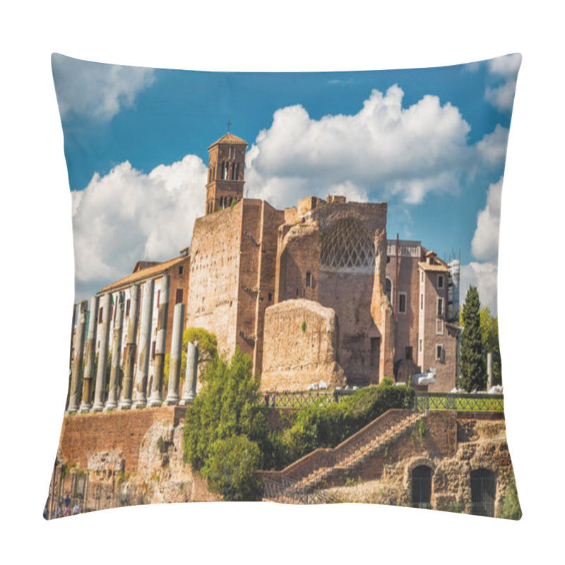 Personality  Temple Of Venus At The Roman Forum, Rome Pillow Covers