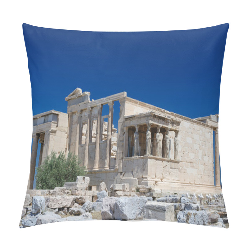 Personality  Caryatids At Porch Of The Erechtheion, Acropolis Pillow Covers