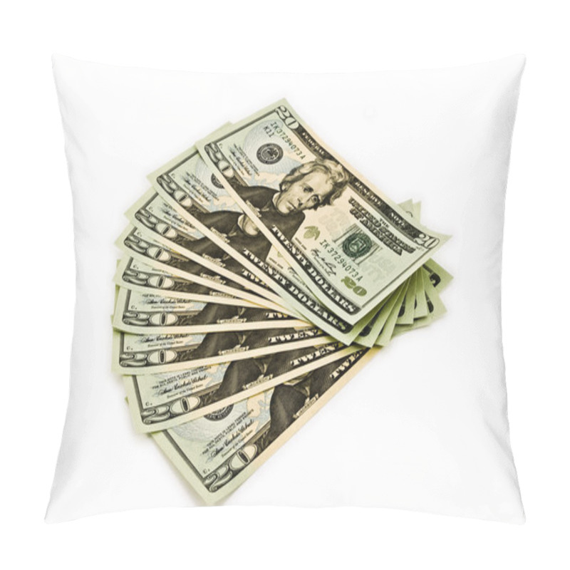 Personality  US Cash Laid Out In A Fan Pattern Pillow Covers