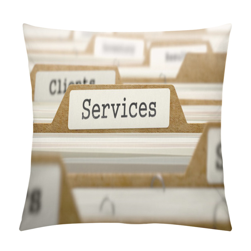 Personality  Services - Text On Folder Register. Pillow Covers