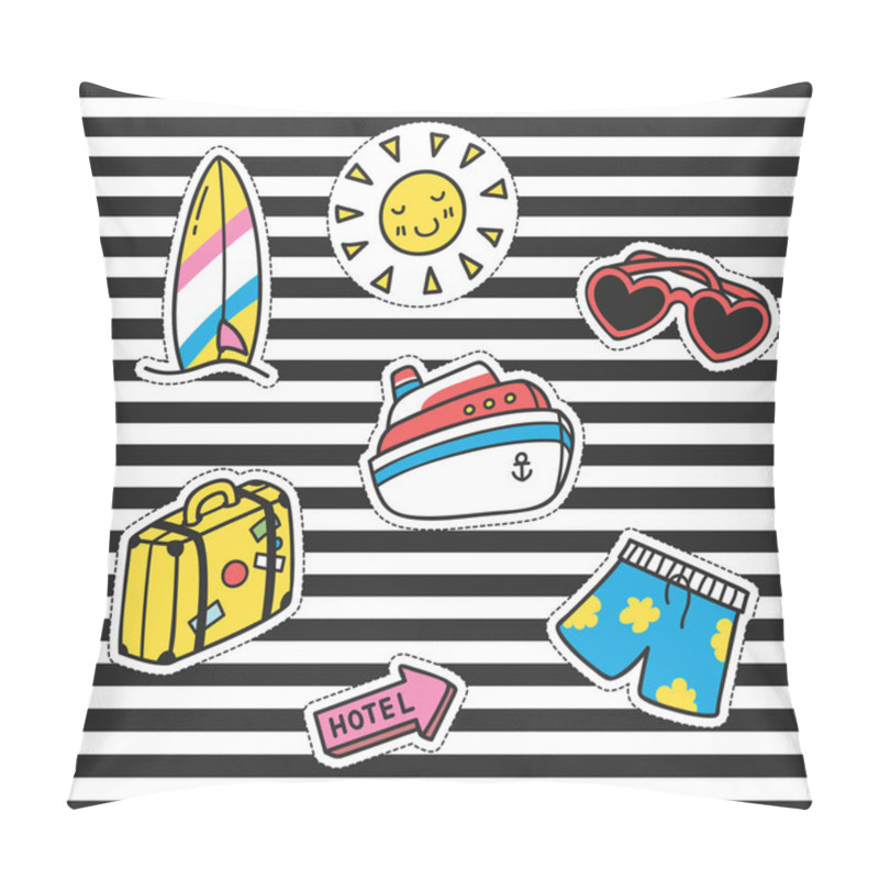 Personality  Cute Cartoon Patch Collection Pillow Covers