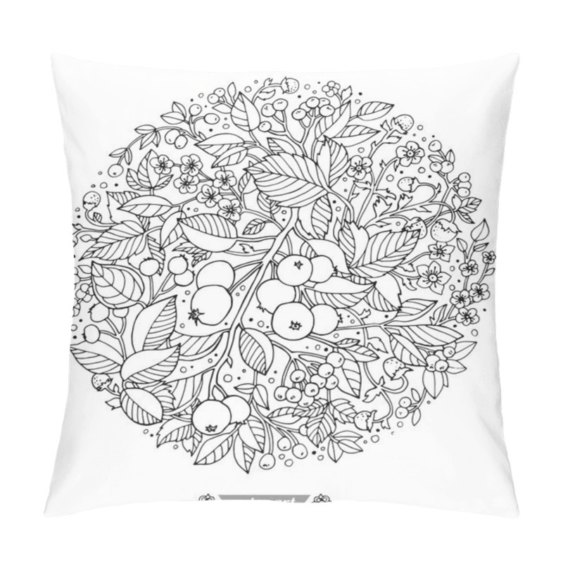 Personality  Rounded Floral Pattern Pillow Covers