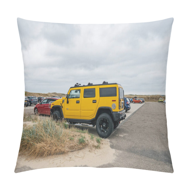 Personality  Luxury Yellow Hummer Large SUV Pillow Covers