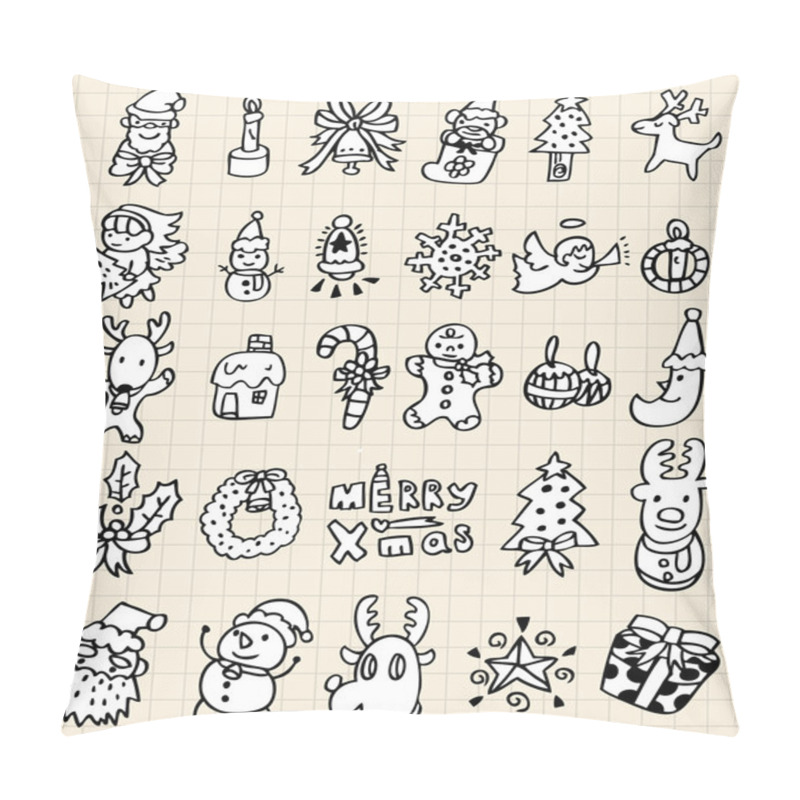 Personality  Hand Draw Christmas Pillow Covers