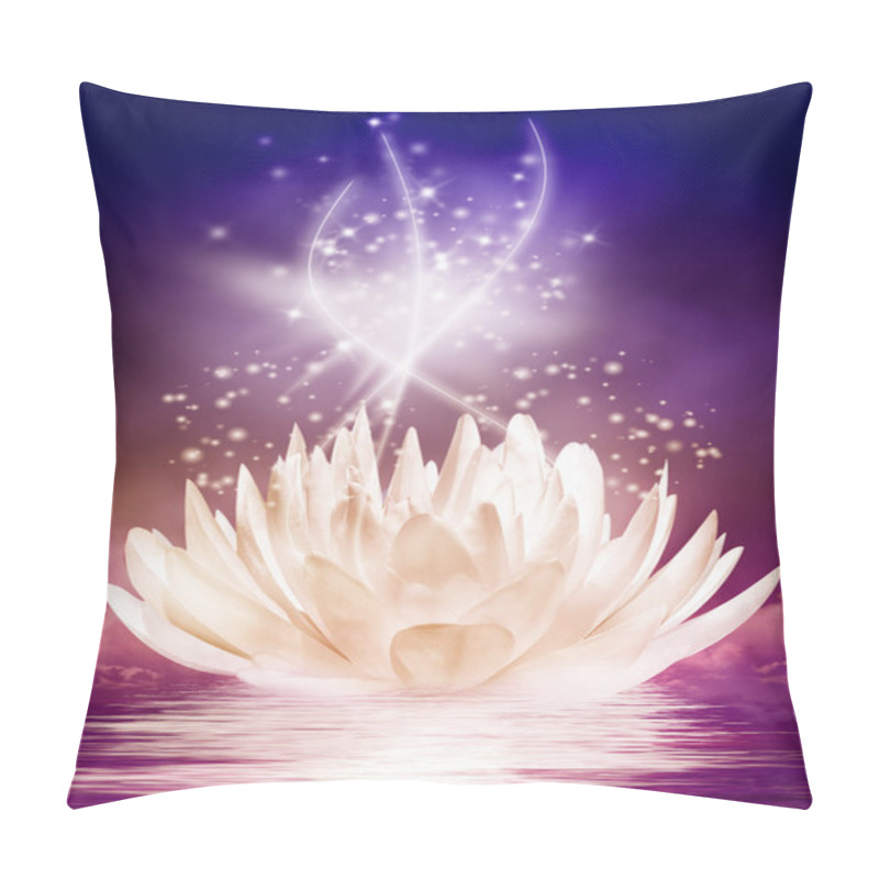 Personality  Magical Water Lily In The Night Pillow Covers