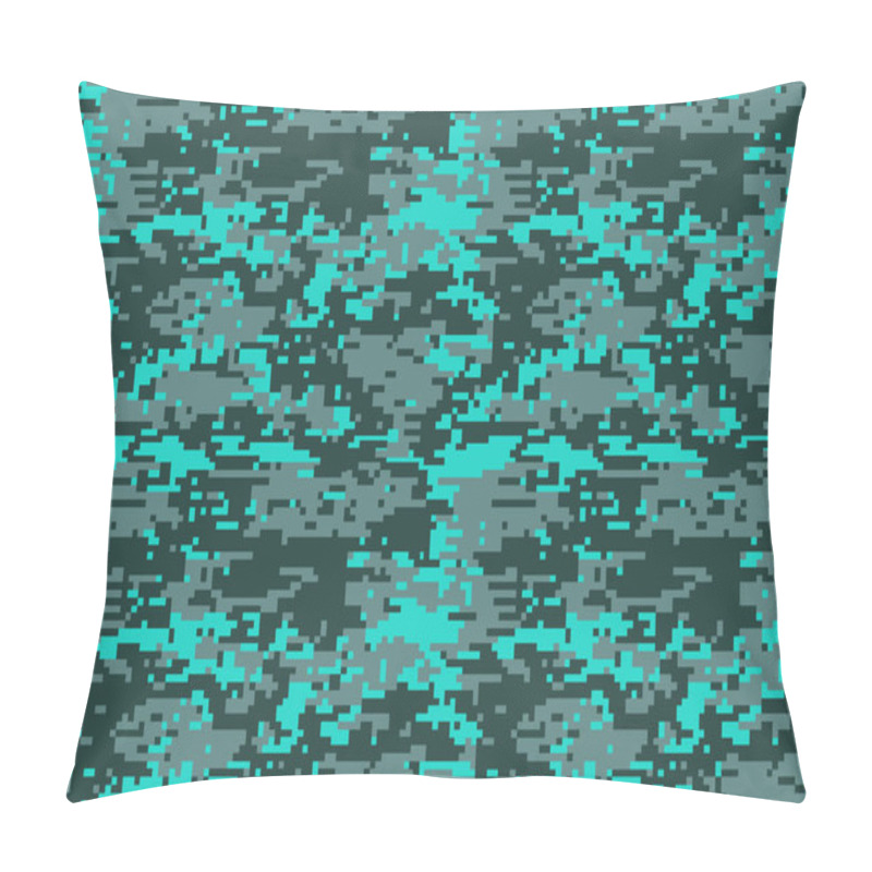 Personality  Digital Camouflage Pattern. Woodland  Camo Texture. Camouflage Pattern Background. Classic Clothing Style Masking Camo  Print. Colors Forest Texture. Design Element. Vector Illustration. Pillow Covers