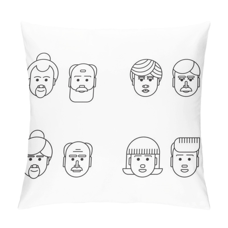 Personality  Man And Women Couples Pillow Covers